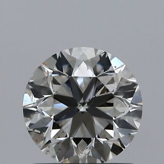 0.91 Carat Round I SI2 VG EX GIA Natural Diamond