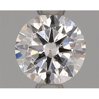 0.53 Carat Round G SI1 EX VG IGI Natural Diamond