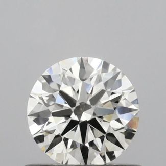 0.51 Carat Round H VS1 EX IGI Natural Diamond