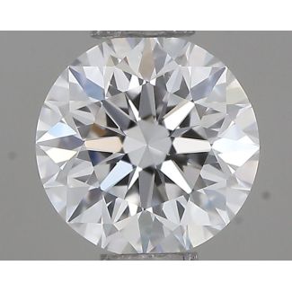 0.40 Carat Round D VVS1 EX GIA Natural Diamond