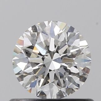 0.55 Carat Round H SI1 EX GIA Natural Diamond