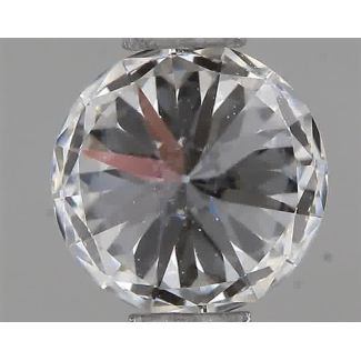 0.40 Carat Round F VVS2 EX GIA Natural Diamond