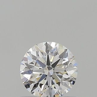 0.52 Carat Round D VVS2 EX GIA Natural Diamond