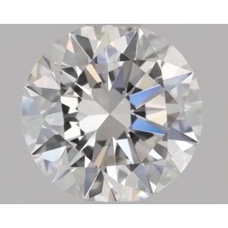 0.31 Carat Round F VVS1 EX GIA Natural Diamond