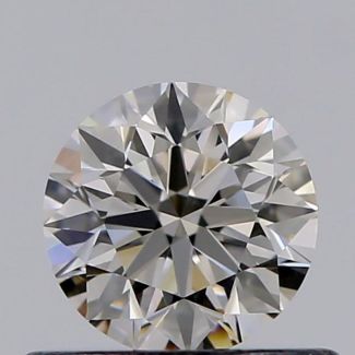 0.45 Carat Round J VVS1 VG EX GIA Natural Diamond