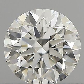 0.40 Carat Round H VS2 VG EX GIA Natural Diamond