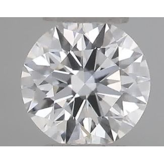 0.23 Carat Round D VVS2 EX GIA Natural Diamond