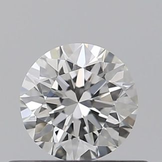 0.4 Carat Round G VVS2 EX GIA Natural Diamond