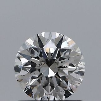 0.70 Carat Round E SI1 EX GIA Natural Diamond