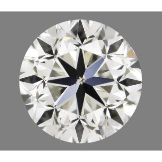 0.70 Carat Round J VS1 GD EX IGI Natural Diamond