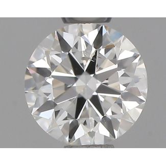 0.51 Carat Round H SI2 EX GIA Natural Diamond