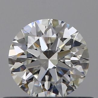 0.43 Carat Round G VVS2 EX GIA Natural Diamond