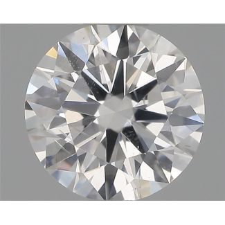 0.50 Carat Round F SI2 EX VG GIA Natural Diamond