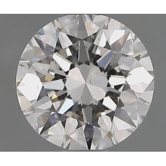 0.9 Carat Round F SI1 EX GIA Natural Diamond