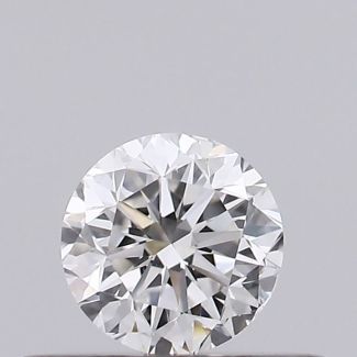 0.25 Carat Round E VVS2 EX GIA Natural Diamond