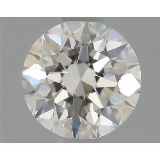 0.59 Carat Round H VS1 EX GIA Natural Diamond