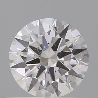 0.32 Carat Round H SI1 EX GIA Natural Diamond