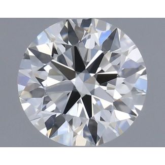 0.37 Carat Round I VVS1 EX GIA Natural Diamond