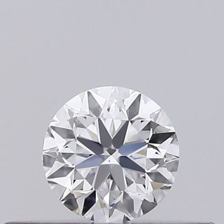 0.18 Carat Round D VS2 VG EX GIA Natural Diamond