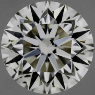 0.74 Carat Round H SI1 EX GIA Natural Diamond