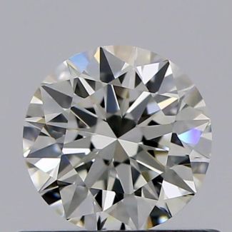 0.50 Carat Round J VVS1 VG EX GIA Natural Diamond