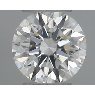 0.21 Carat Round H VVS1 EX GIA Natural Diamond