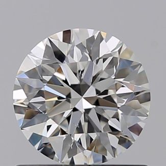 0.71 Carat Round F VS2 EX GIA Natural Diamond