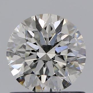 0.73 Carat Round H SI2 EX GIA Natural Diamond