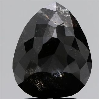 3.35 Carat Pear Fancy Black - GD GIA Natural Diamond