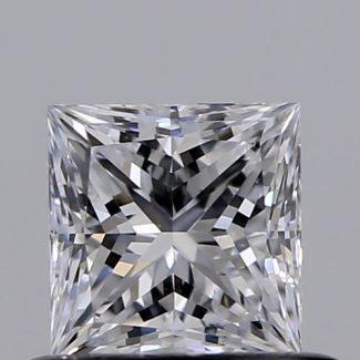 0.50 Carat Princess D SI1 - EX VG GIA Natural Diamond