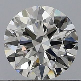 0.55 Carat Round D VVS2 EX GIA Natural Diamond