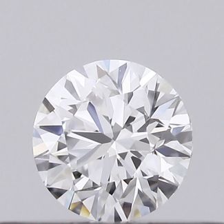 0.21 Carat Round D VVS2 EX GIA Natural Diamond