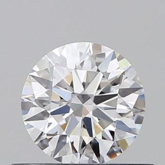 0.5 Carat Round D VVS1 EX GIA Natural Diamond