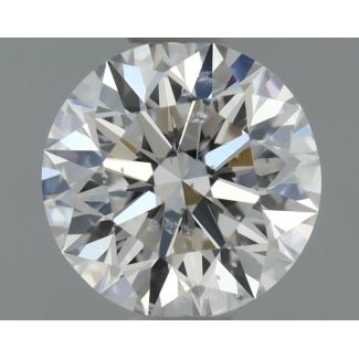 0.6 Carat Round D SI2 EX GIA Natural Diamond