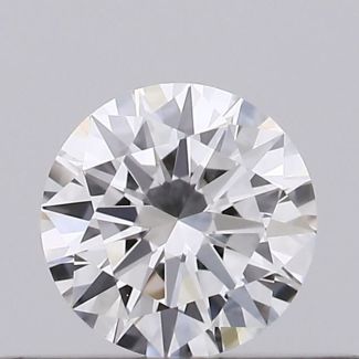 0.23 Carat Round E VVS2 EX GIA Natural Diamond