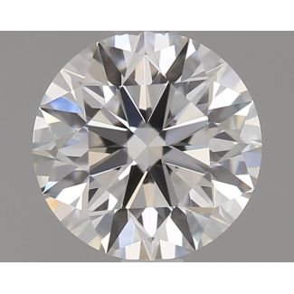 0.51 Carat Round F VVS1 EX GIA Natural Diamond