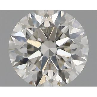 0.50 Carat Round H SI2 EX IGI Natural Diamond