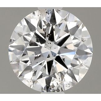 0.65 Carat Round D SI2 EX GIA Natural Diamond