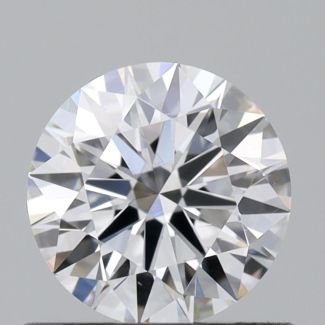 0.54 Carat Round E VS2 EX GIA Natural Diamond