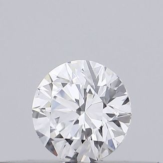 0.19 Carat Round D VVS2 EX GIA Natural Diamond