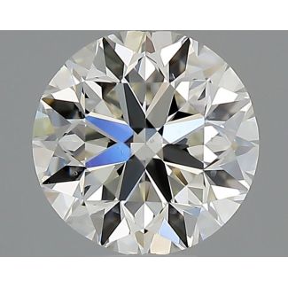 0.70 Carat Round I VS2 VG EX GIA Natural Diamond