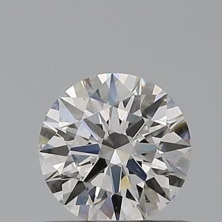 0.5 Carat Round F SI1 EX GIA Natural Diamond