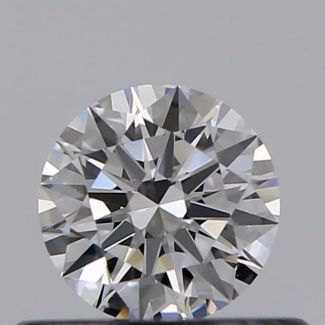 0.35 Carat Round D VVS2 EX GIA Natural Diamond