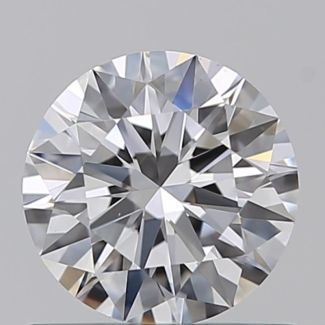 0.63 Carat Round D VS1 EX GIA Natural Diamond