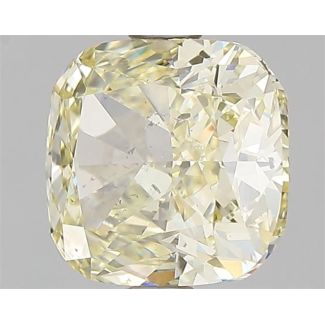 2.03 Carat Cushion Brilliant Fancy Light Yellow SI2 - EX VG GIA Natural Diamond