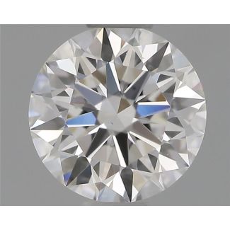 0.52 Carat Round F VS1 EX GIA Natural Diamond