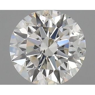 0.3 Carat Round H SI2 EX GIA Natural Diamond