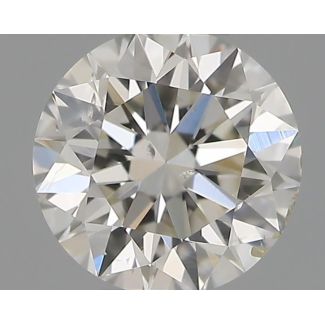 0.30 Carat Round H SI2 EX IGI Natural Diamond