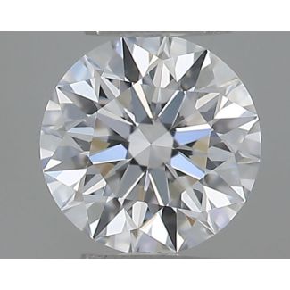 0.21 Carat Round D VVS2 EX GIA Natural Diamond