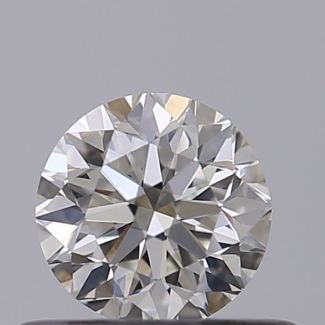 0.4 Carat Round I VVS1 VG EX GIA Natural Diamond